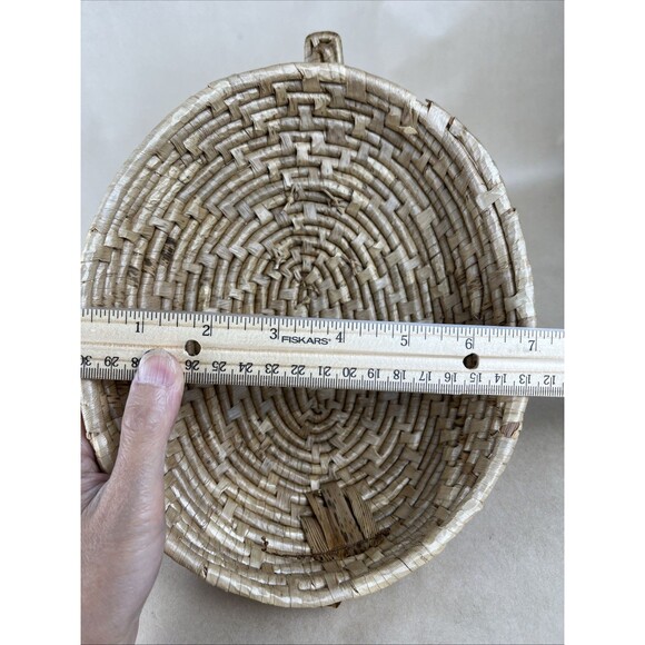 Vintage 10"‎ Duck Nesting Baskets w/ Lids Coiled Straw Folk Art Decor 4 Pc Set - Picture 11 of 12